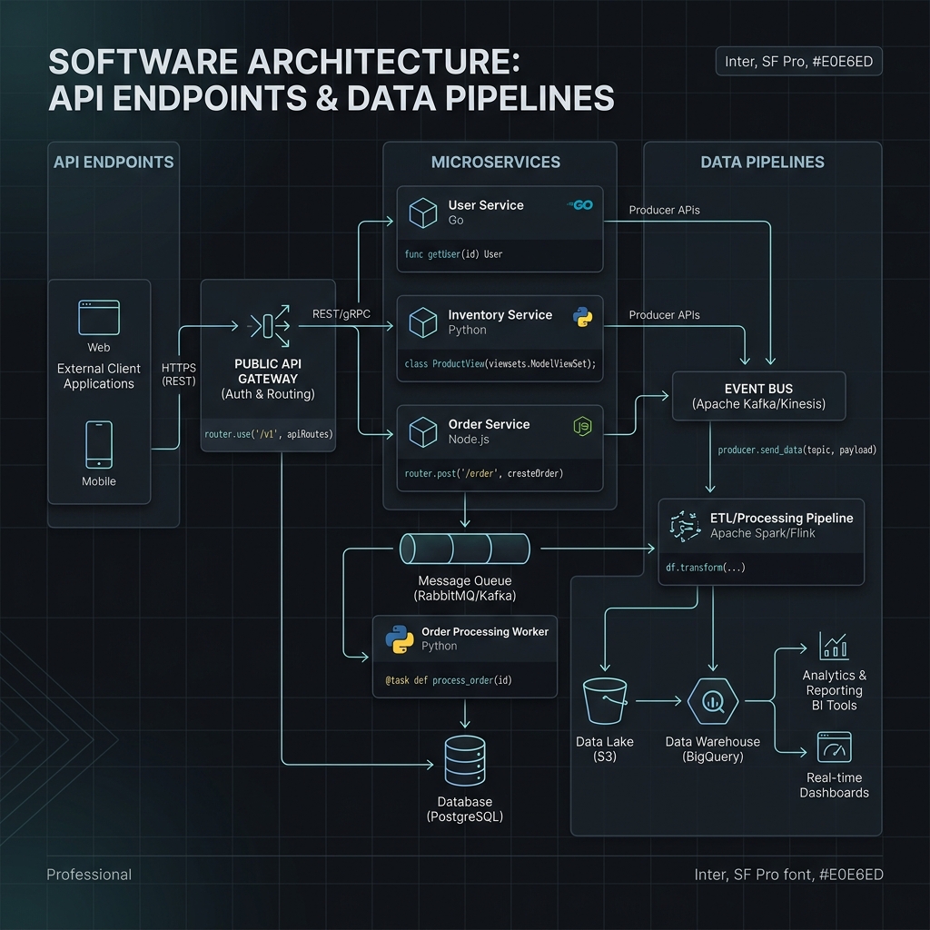 Architecture API-First et Flux de données